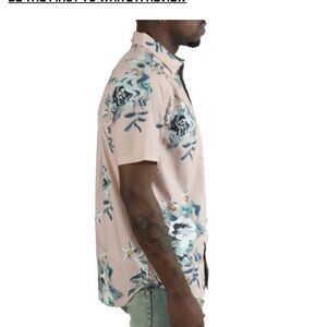 #28❤️ BNWT VANS KESSEL SHORT SLEEVE BUTTON DOWN SHIRT